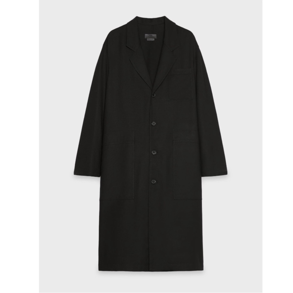 ZARA STEVEN MEISEL Shirt Dress Lightweight Coat Trench Jacket Black Size XS NWT - Picture 5 of 16